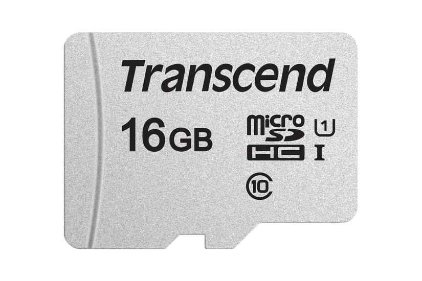 Transcend 300s - Flashhukommelseskort - 16 Gb - Microsdhc
