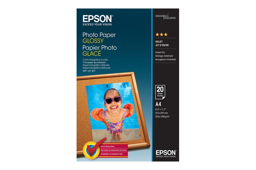 Epson - Fotopapir - Skinnende - 20 Ark - A4 - 200 Gsm