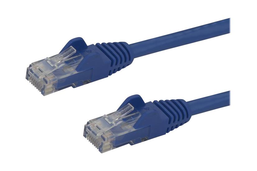 Startech.com 15m Cat6 Ethernet Cable, 10 Gigabit Snagless Rj45 650mhz 100w Poe Patch Cord, Cat 6 10gbe Utp Network Cable W/strain Relief, Blue, Fluke Tested/wiring Is Ul Certified/tia - Category 6 - 24awg (n6patc15mbl) - Patchkabel - 15 M - Blå