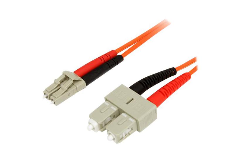 Startech.com 1m Fiber Optic Cable - Multimode Duplex 62.5/125 - Lszh - Lc/sc - Om1 - Lc To Sc Fiber Patch Cable (fiblcsc1) - Netværkskabel - 1 M - 1 M.