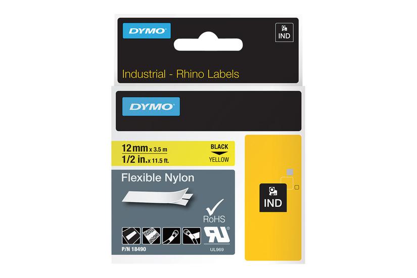 Dymo - Fleksibel Tape - 1 Kassette(r) - Roll (1.2 Cm X 3.5 M)