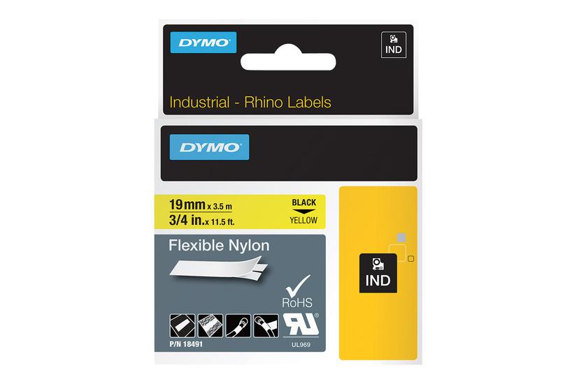 Dymo - Fleksibel Tape - 1 Kassette(r) - Roll (1.9 Cm X 3.5 M)