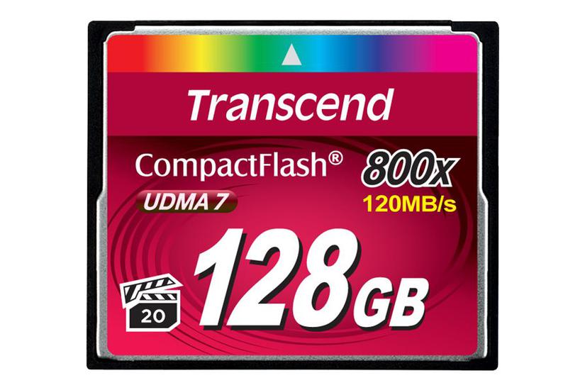 Transcend - Flashhukommelseskort - 128 Gb - Compactflash