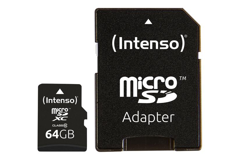 Intenso - Flashhukommelseskort - 64 Gb - Microsdxc