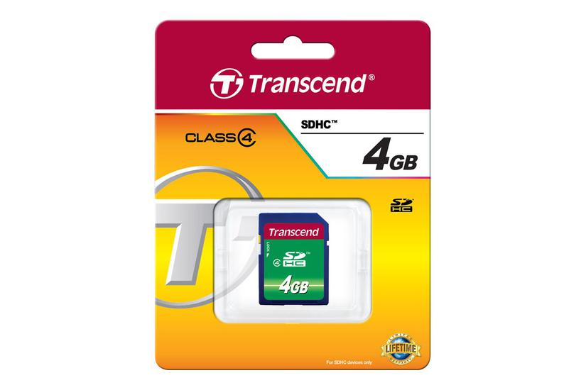 Transcend - Flashhukommelseskort - 4 Gb - Sdhc