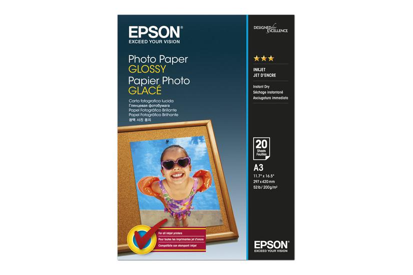 Epson - Fotopapir - Skinnende - 20 Ark - A3 - 200 G/m²