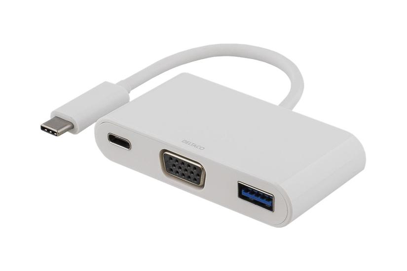 Deltaco - Dockingstation - Usb-c