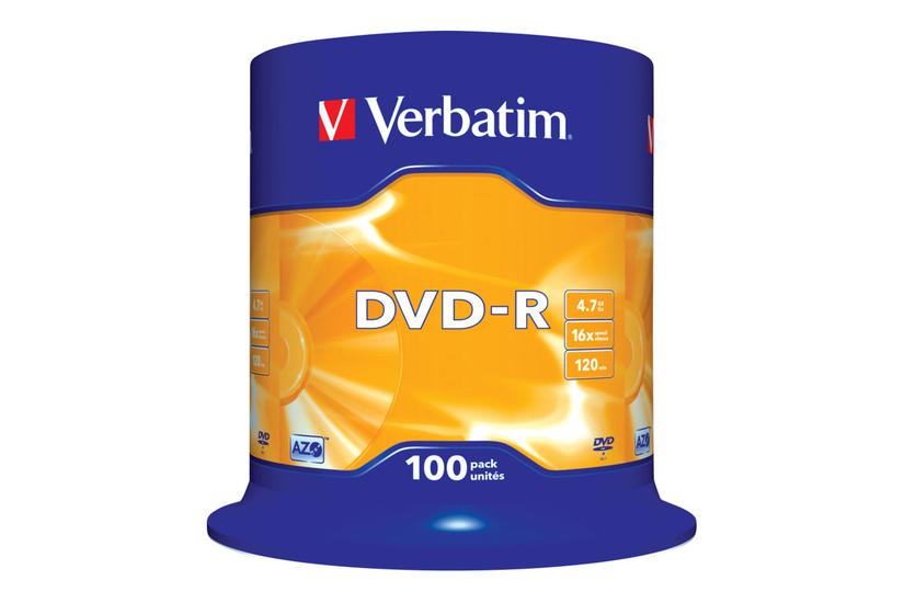 Verbatim - Dvd-r X 100 - 4.7 Gb - Lagringsmedie