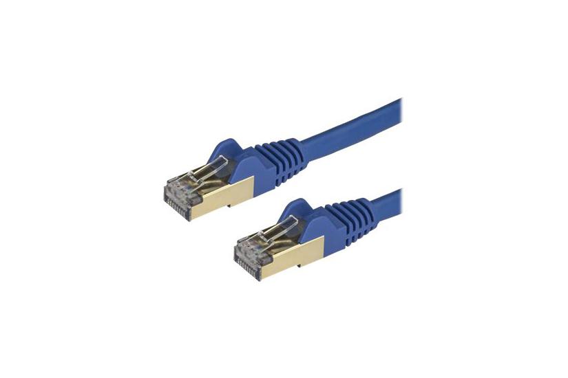 Startech.com 1m Cat6a Ethernet Cable, 10 Gigabit Shielded Snagless Rj45 100w Poe Patch Cord, Cat 6a 10gbe Stp Network Cable W/strain Relief, Blue, Fluke Tested/ul Certified Wiring/tia - Category 6a - 26awg (6aspat1mbl) - Patchkabel - 1 M - Blå