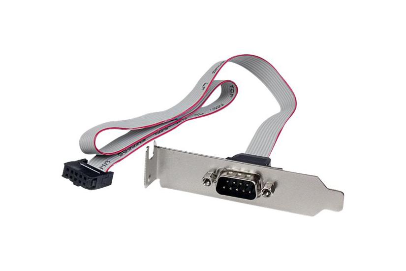 Startech.com 1 Port 16in Db9 Serial Port Bracket To 10 Pin Header - Low Profile - Low Profile Db9 Header - Db9 Bracket (plate9m16lp) - Seriel-panel - Db-9 Til 10-pin Idc - 40.6 Cm