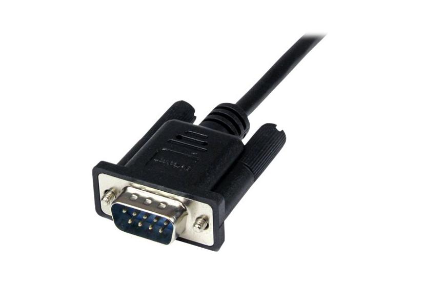 Startech.com 1m Black Db9 Rs232 Serial Null Modem Cable F/m - Db9 Male To Female - 9 Pin Null Modem Cable - 1x Db9 (m), 1x Db9 (f), Black - Nulmodem-kabel - Db-9 Til Db-9 - 1 M