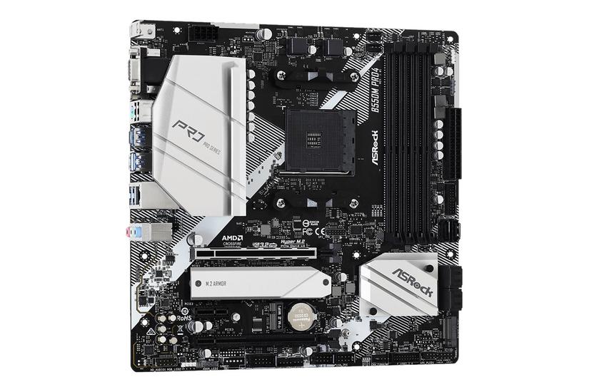 Asrock B550m Pro4 - Bundkort - Micro Atx - Socket Am4 - Amd B550
