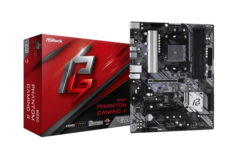 Asrock B550 Phantom Gaming 4 - Bundkort - Atx - Socket Am4 - Amd B550