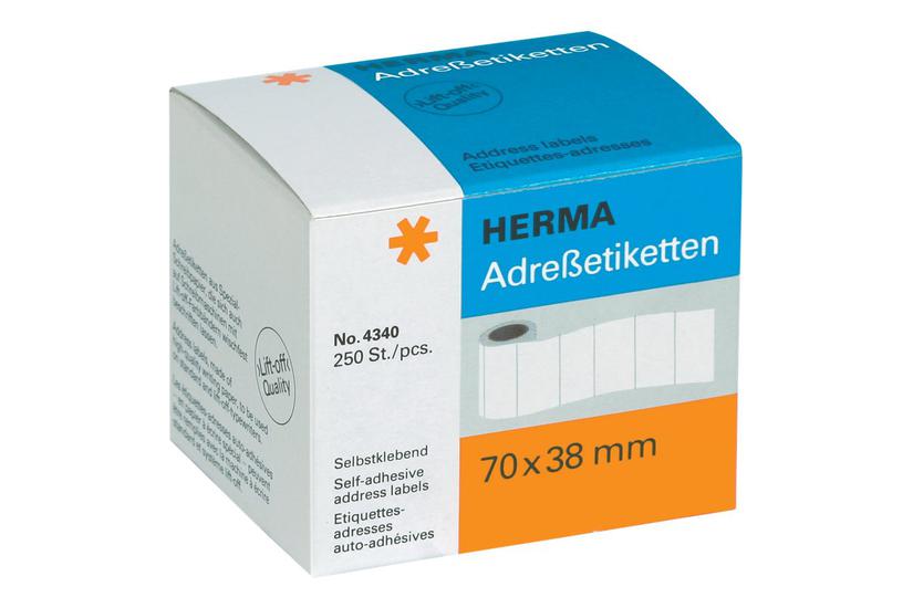Herma - Adresseetiketter - 250 Etikette(r) - 70 X 38 Mm