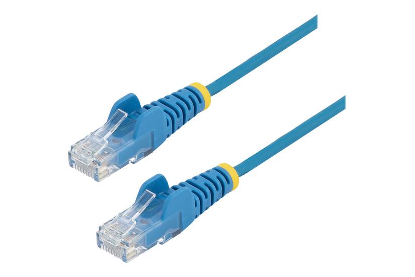 Startech.com 1m Slim Lszh Cat6 Ethernet Cable, 10 Gigabit Snagless Rj45 100w Poe Patch Cord, Cat 6 10gbe Utp Network Cable W/strain Relief, Blue, Fluke Tested/etl, Low Smoke Zero Halogen - Category 6 - 28awg (n6pat100cmbls) - Patchkabel - 1 M - Blå