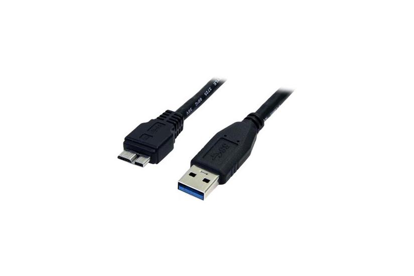 Startech.com 0.5m (1.5ft) Black Superspeed Usb 3.0 Cable A To Micro B - Usb 3.0 Micro B Cable - 1x Usb 3 A (m), 1x Usb 3 Micro B (m) 50cm (usb3aub50cmb) - Usb-kabel - Micro-usb Type B Til Usb Type A - 50 Cm