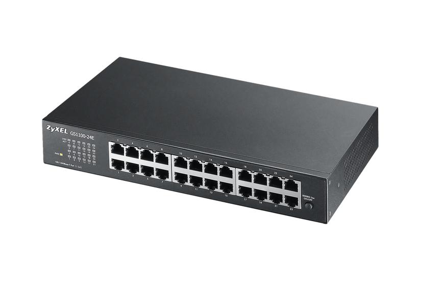 Zyxel Gs-1100-24e - Switch - 24 Porte - Ikke Administreret - Monterbar På Stativ