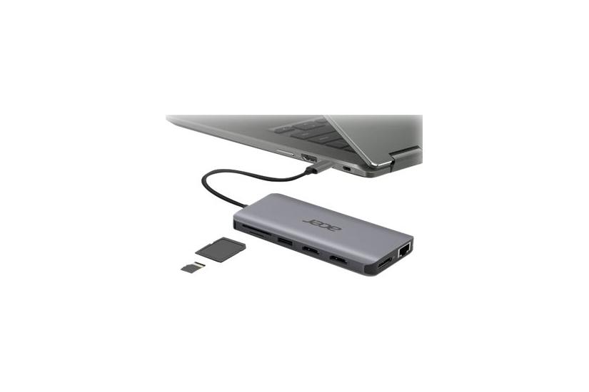 Acer 12-in-1 Type-c Adapter - Dockingstation - Usb-c - 2 X Hdmi, Dp - 1gbe