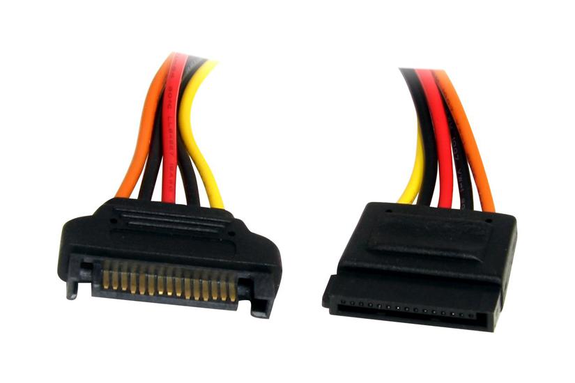 Startech.com 12in 15 Pin Sata Power Extension Cable - Sata Power Male To Female Extender - 12 Inch Sata Power Extension Cord - Forlængerkabel Til Strøm - Sata Strøm Til Sata Strøm - 30.5 Cm