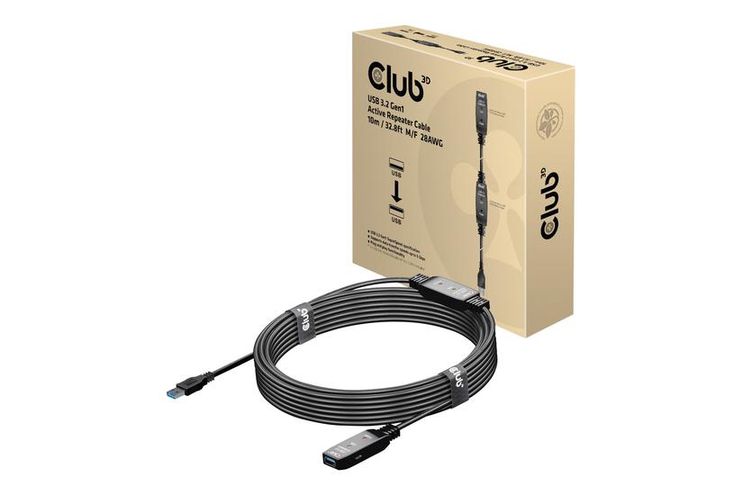 Club 3d - Usb Forlængerkabel - Usb Type A Til Usb Type A - 10 M