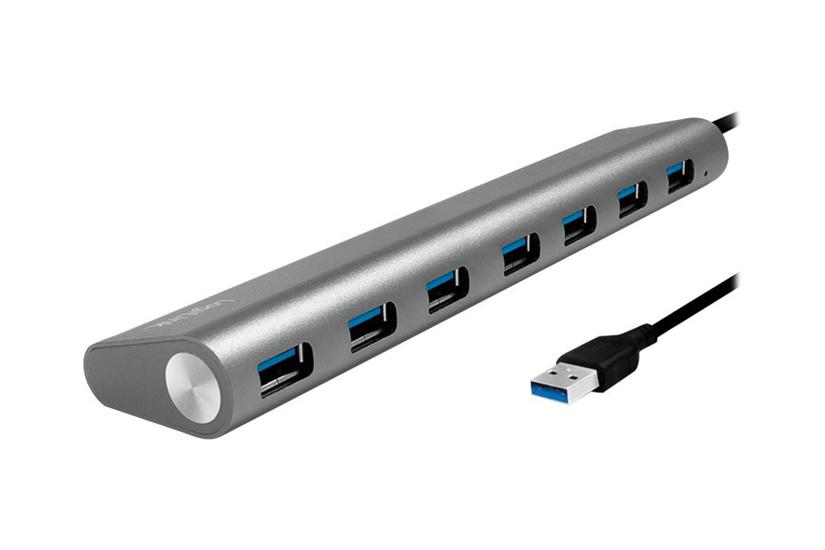 Logilink Usb 3.0 Hub 7-port With Card Reader, Aluminum - Hub - 7 Porte