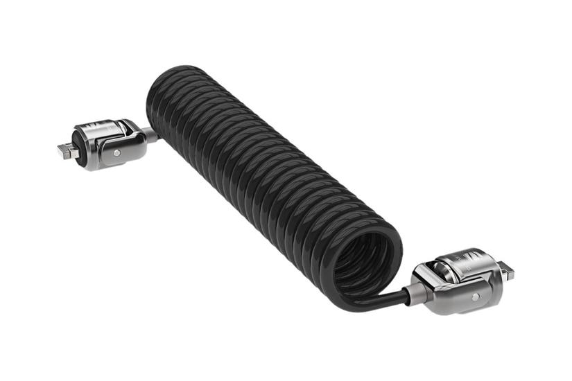 Compulocks Dual Head Coiled Keyed Cable Lock - Sikkerhedskabelslås