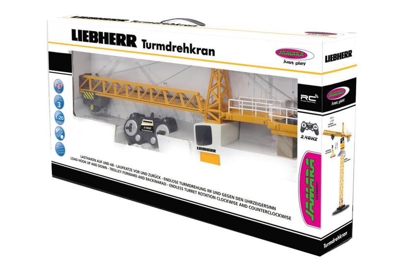 Jamara - Turning Tower Crane Liebherr - Fjernstyret Bygge- Og Landbrugskøretøj