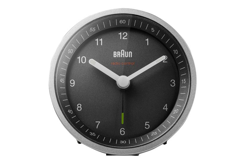 Braun Bc07 - Alarmur - Rund - Kvarts - Desktop - Sølv/sort