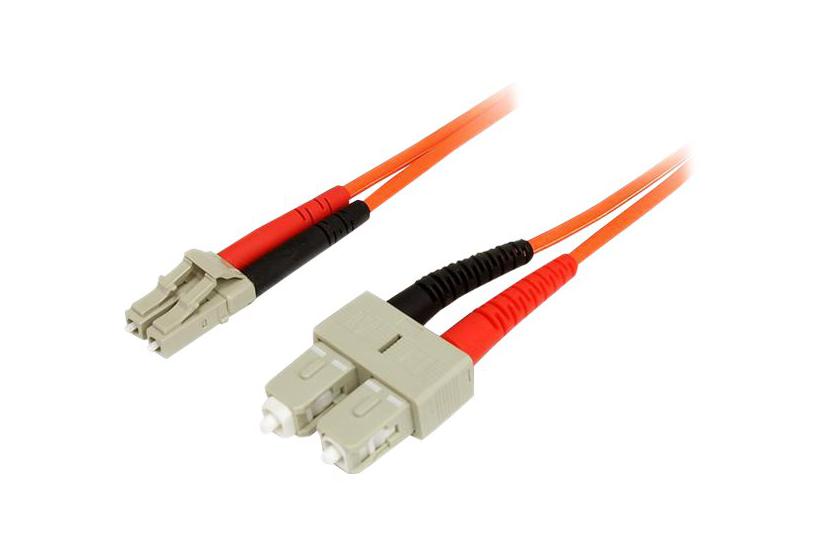 Startech.com 1m Fiber Optic Cable - Multimode Duplex 50/125 - Lszh - Lc/sc - Om2 - Lc To Sc Fiber Patch Cable (50fiblcsc1) - Netværkskabel - 1 M - 1 M.