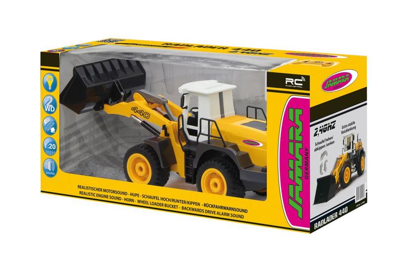 Jamara - Wheel Loader 440 - Fjernstyret Bygge- Og Landbrugskøretøj