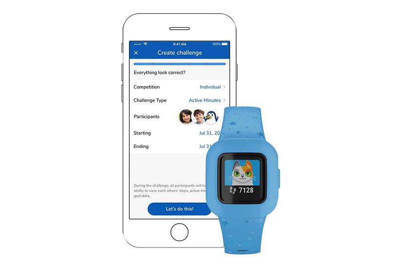 Garmin Vivofit Jr. 3 Aktivitetssporer Med Bånd - Blå Stjerner