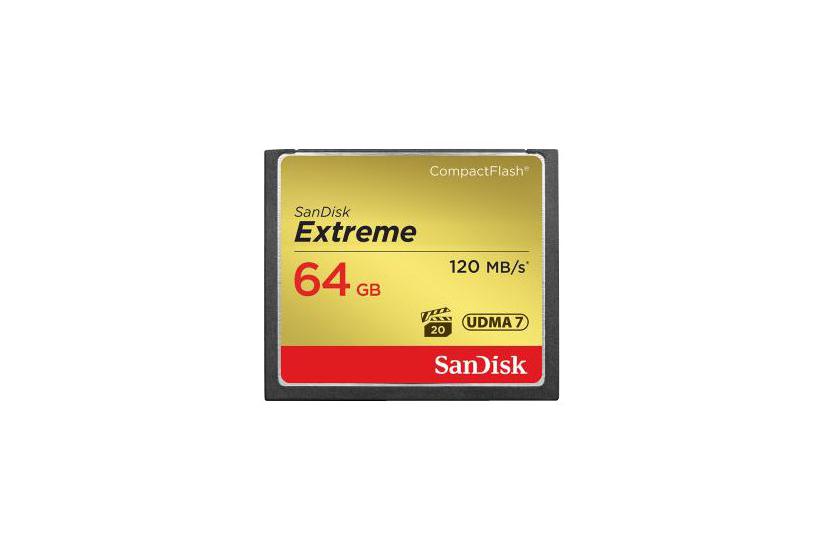 Sandisk Extreme - Flashhukommelseskort - 64 Gb - Compactflash