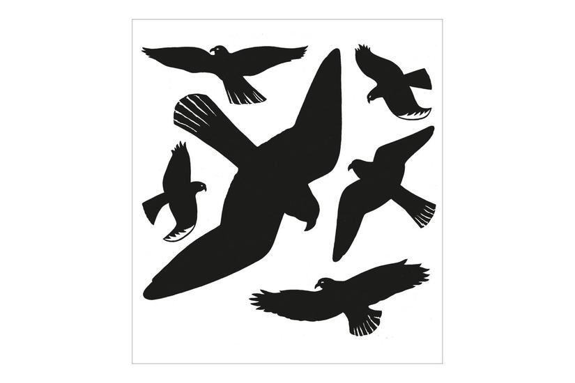 Herma - Dekorationsklæbemiddel - Advarselsfugle - 30 X 30 Cm - Sort - Film