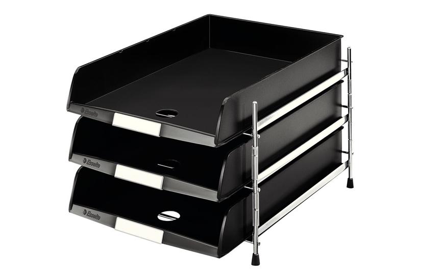 Esselte - Brevbakke - For C4 - Sort (pakke Med 3)