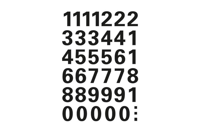 Herma - Dekorationsklæbemiddel - Tal 0-9 - 1.5 Cm - Sort - Film