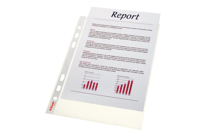 Esselte - Arkbeskytter - For A5 - Klar Med Hvid Bindekant