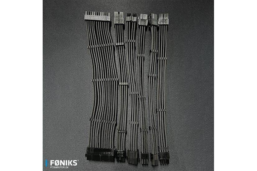 Føniks Psu Kabel Extension Kit Sort