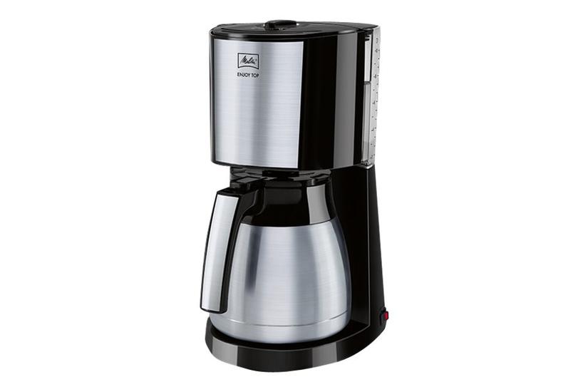 Melitta Enjoy Top Therm - Kaffemaskine - Rustfrit Stål/sort