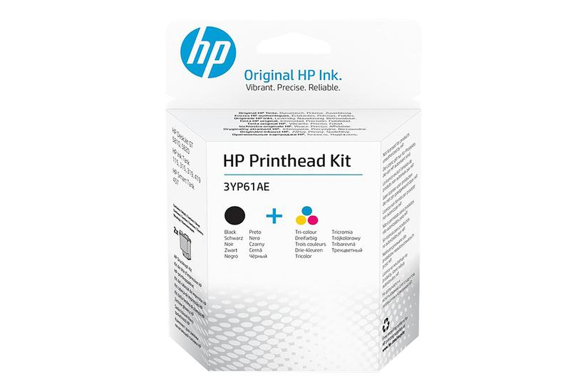 Hp - 2 Pakker - Farve (cyan, Magenta, Gul), Pigmenteret Sort - Original - Printerhoved-udskiftningssæt