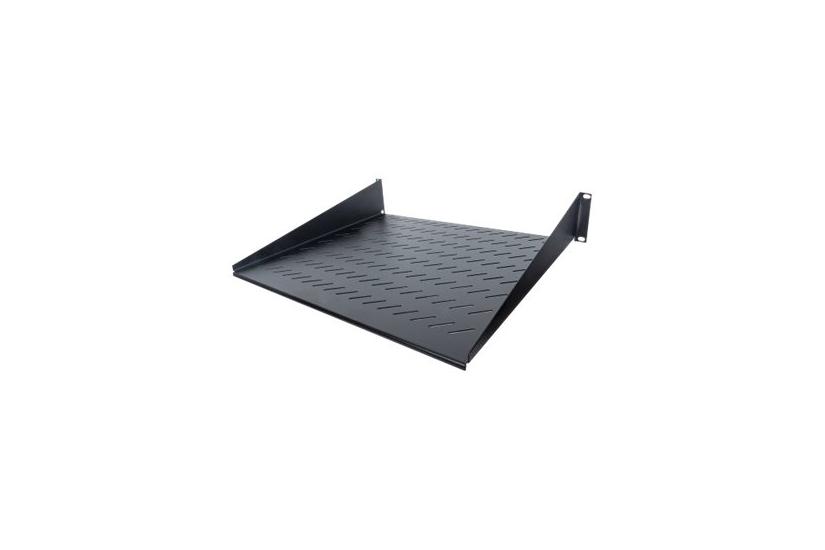 Intellinet 19" Cantilever Shelf, 2u, 2-point Front Mount, 400mm Depth, Vented, Max 25kg, Black, Three Year Warranty - Rackhylde - 2u
