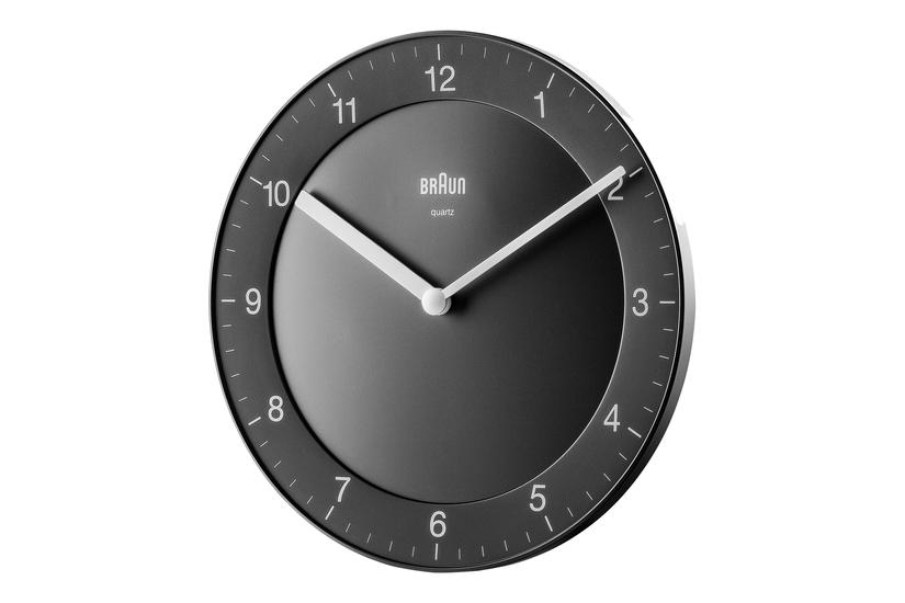 Braun Bc06b - Ur - Kvarts - Vægmonterbar - 20 Cm - Sort