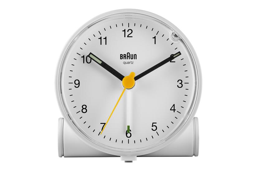 Braun Bc01 - Alarmur - Rund - Kvarts - Desktop - Hvid