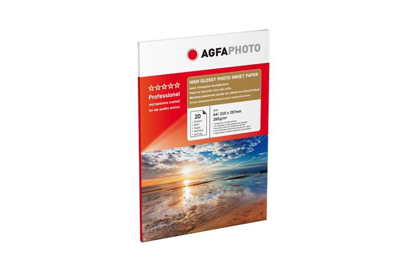 Agfaphoto - Fotopapir - Høj-skinnende - 20 Ark - A4 - 260 G/m²