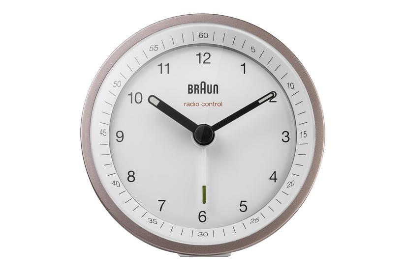 Braun Bc07 - Alarmur - Rund - Kvarts - Desktop - Hvid/pink
