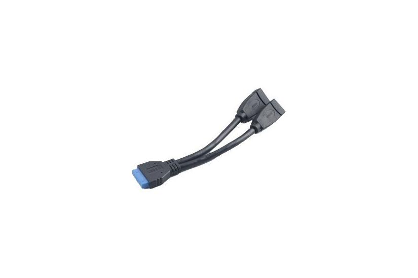 Akasa Usb3.0 Internal Adapter Cable - Usb Intern Til Ekstern Adapter - 19 Pin Usb 3.0 Samlekasse Til Usb Type A - 15 Cm