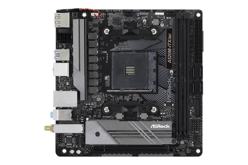 Asrock A520m-itx/ac - Bundkort - Mini Itx - Socket Am4 - Amd A520