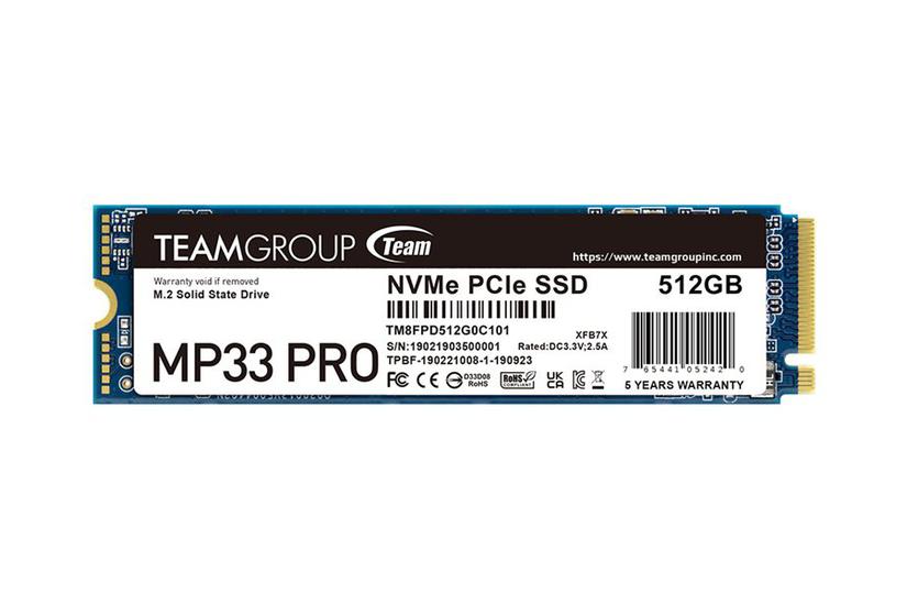 Team Group Mp33 Pro - 512 Gb - Ssd - Pci Express 3.0 X4 (nvme)