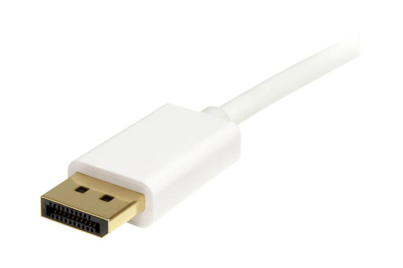 Startech.com 1m 3 Ft White Mini Displayport To Displayport 1.2 Adapter Cable M/m - Displayport 4k With Hbr2 Support - Mini Dp To Dp Cable (mdp2dpmm1mw) - Displayport Kabel - 1 M