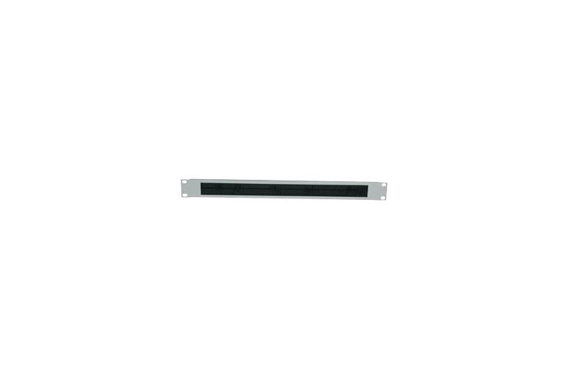 Intellinet 19" Cable Entry Panel, 1u, With Brush Insert, Grey - Rack Kabel Indgangspanel Med Børste - 1u