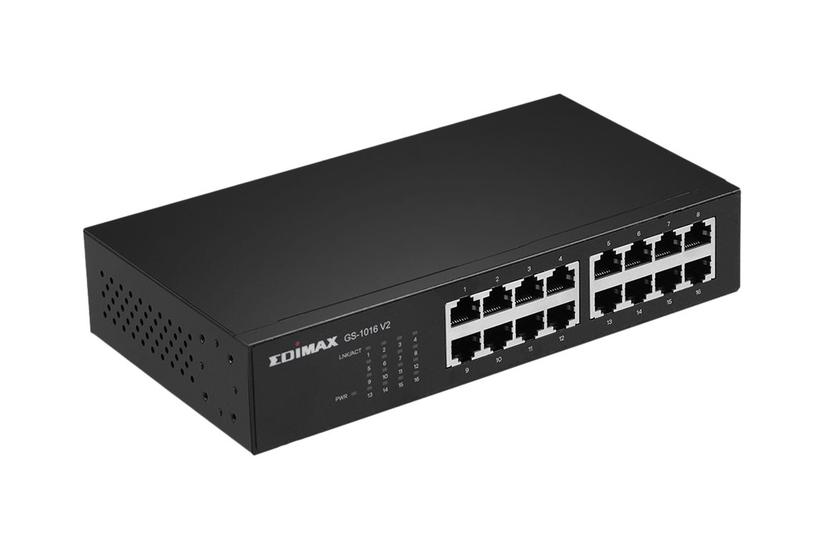 Edimax Gs-1016 V2 - Switch - 16 Porte - Monterbar På Stativ